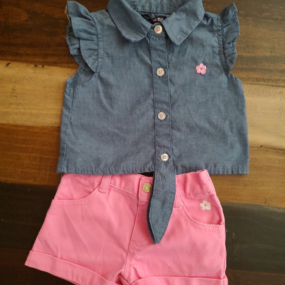 EUC Limited Too Baby Girls Short Set